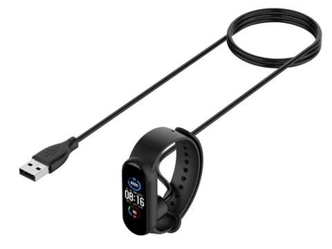 Alogy USB-Ladekabel für Xiaomi Mi Band 5 Global schwarz