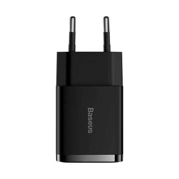 BASEUS Kompaktladegerät 2x USB 10,5W Schwarz