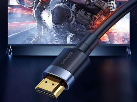 Baseus Cafule 4K FULL HD 3D HDMI- HDMI 2.0 Kabel 2m Schwarz-Grau