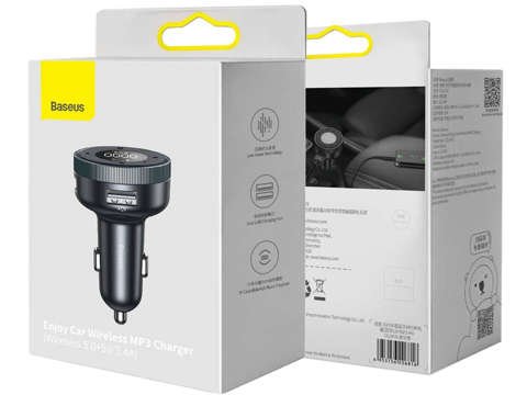 Baseus Enjoy Car Charger 3.4A FM-Sender Schwarz