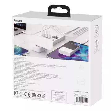 Baseus GaN2 Pro Schnellladegerät 100W USB / USB Type C Quick Charge 4 Power Delivery weiß (CCGAN2P-L02)