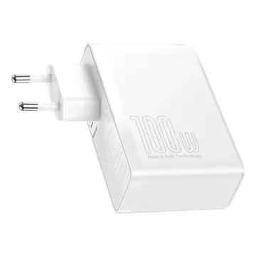 Baseus GaN2 Pro Schnellladegerät 100W USB / USB Type C Quick Charge 4 Power Delivery weiß (CCGAN2P-L02)