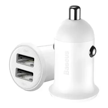 Baseus Grain Pro Autoladegerät 2x USB 4,8 A weiß (CCALLP-02)