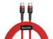 Baseus Kabel Cafule 2x USB-C QC 3A 1m PD rot