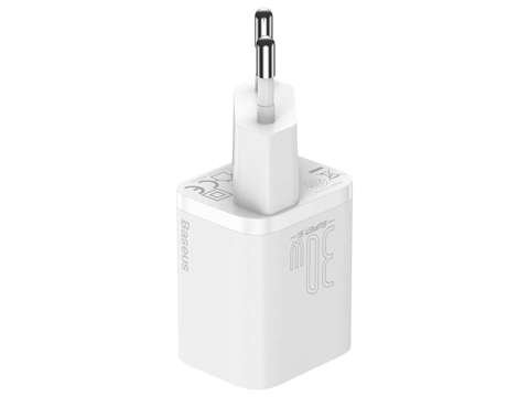 Baseus Super Si Schnellladegerät USB-C PD 30W Weiß