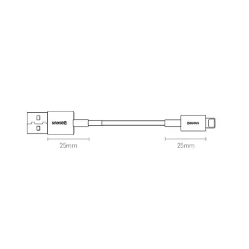 Baseus Superior USB-Kabel - Lightning 2,4 A 1 m schwarz (CALYS-A01)