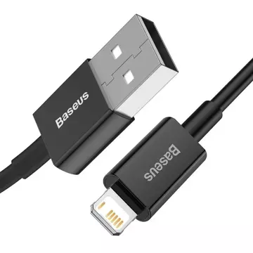 Baseus Superior USB-Kabel - Lightning 2,4 A 2 m schwarz (CALYS-C01)