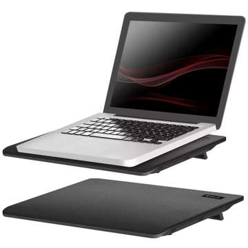 Cooling Pad Laptop Support Notebook Ständer 15,6 Zoll LED Hintergrundbeleuchtung schwarz