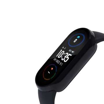 Defense360 Hülle mit Glas für Xiaomi Mi Band 3/4/5/6/6 NFC Schwarz