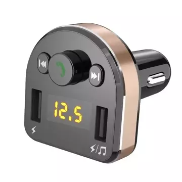 Dudao FM Transmitter Bluetooth Autoladegerät MP3 3.1 A 2x USB schwarz (R2Pro schwarz)