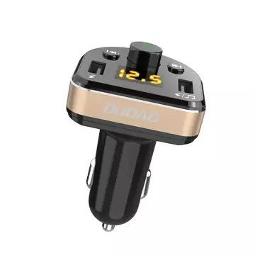 Dudao FM Transmitter Bluetooth Autoladegerät MP3 3.1 A 2x USB schwarz (R2Pro schwarz)