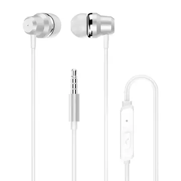 Dudao In-Ear-Kopfhörer Headset mit Fernbedienung und Mikrofon 3,5 mm Miniklinke weiß (X10 Pro weiß)