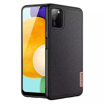 Dux Ducis Fino Hülle Cover mit Nylonmaterial bezogen Samsung Galaxy A03s schwarz