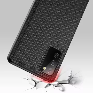 Dux Ducis Fino Hülle Cover mit Nylonmaterial bezogen Samsung Galaxy A03s schwarz