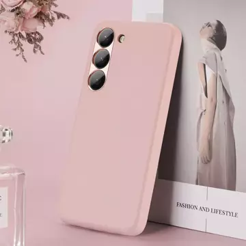 Dux Ducis Grit Hülle für Samsung Galaxy S23 Elegante Hülle aus Kunstleder MagSafe Pink