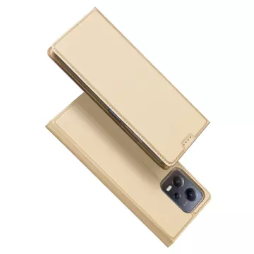 Dux Ducis Skin Pro Hülle für Xiaomi Redmi Note 12 5G / Poco X5 5G Flip Cover Card Wallet Stand Gold