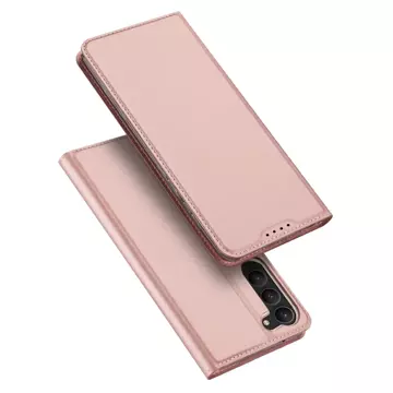 Dux Ducis Skin Pro Schutzhülle für Samsung Galaxy S23 Flip Card Wallet Stand Pink