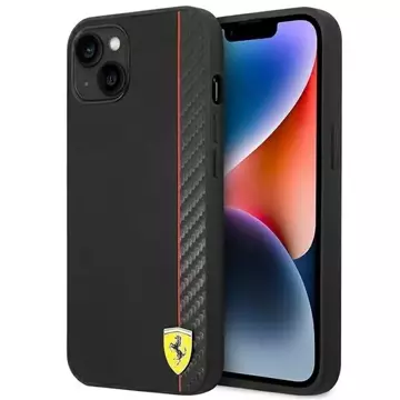 Eti na telefon Ferrari FEHCP14MAXBK für Apple iPhone 14 Plus 6,7" Czarny/Black Hardcase Carbon