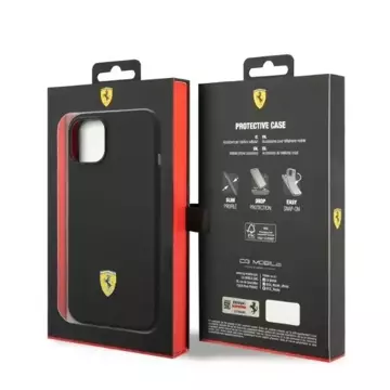 Eti na telefon Ferrari FEHMSIP14SBK für Apple iPhone 14 6,1" czarny/black hardcase Silicone Metal Logo Magsafe