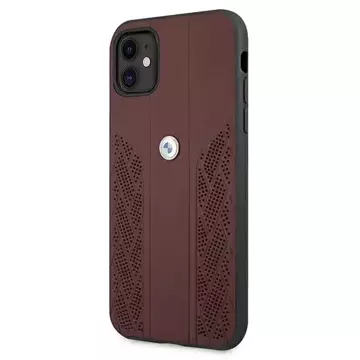 Etui BMW BMHCN61RSPPR für Apple iPhone 11/ Xr Hardcase Leather Curve Perforate