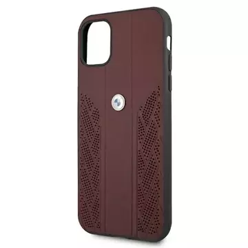 Etui BMW BMHCN61RSPPR für Apple iPhone 11/ Xr Hardcase Leather Curve Perforate