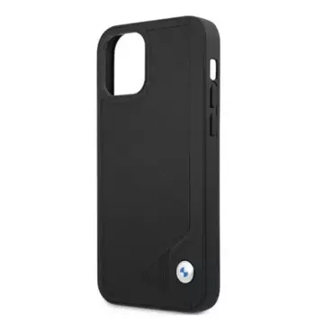 Etui BMW BMHCP12MRCDPK für Apple iPhone 12/ 12 Pro 6,1" Hardcase Leather Deboss