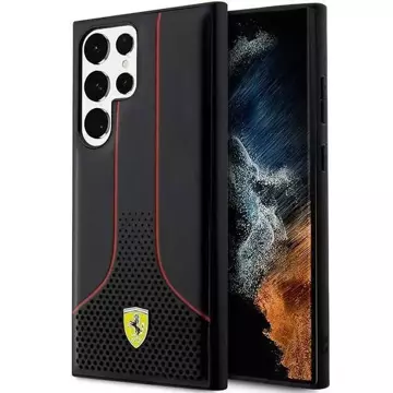 Etui Ferrari FEHCS23LPCSK für Samsung Galaxy S23 Ultra S918 Czarny/Black Hardcase Perforated 296 P