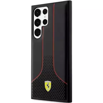 Etui Ferrari FEHCS23LPCSK für Samsung Galaxy S23 Ultra S918 Czarny/Black Hardcase Perforated 296 P