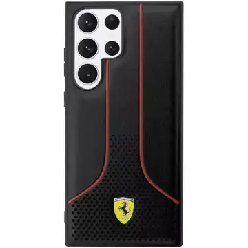 Etui Ferrari FEHCS23LPCSK für Samsung Galaxy S23 Ultra S918 Czarny/Black Hardcase Perforated 296 P