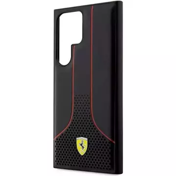 Etui Ferrari FEHCS23LPCSK für Samsung Galaxy S23 Ultra S918 Czarny/Black Hardcase Perforated 296 P