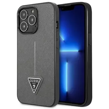 Etui Guess GUHCP13LPSATLG für iPhone 13 Pro / 13 6,1 Hardcase SaffianoTriangle Logo