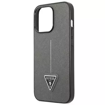 Etui Guess GUHCP13LPSATLG für iPhone 13 Pro / 13 6,1 Hardcase SaffianoTriangle Logo