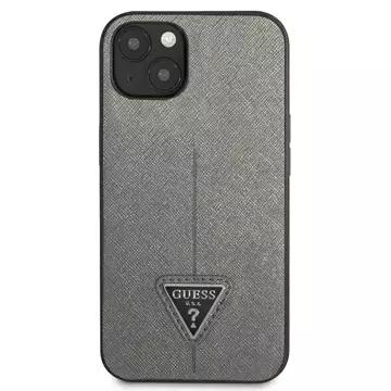 Etui Guess GUHCP13MPSATLG für iPhone 13 6,1" Hardcase SaffianoTriangle Logo