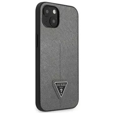 Etui Guess GUHCP13MPSATLG für iPhone 13 6,1" Hardcase SaffianoTriangle Logo