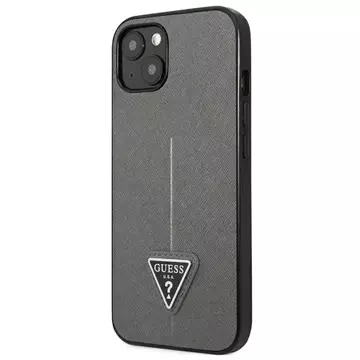 Etui Guess GUHCP13MPSATLG für iPhone 13 6,1" Hardcase SaffianoTriangle Logo