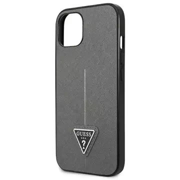 Etui Guess GUHCP13MPSATLG für iPhone 13 6,1" Hardcase SaffianoTriangle Logo