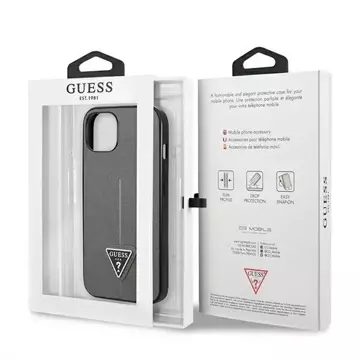 Etui Guess GUHCP13MPSATLG für iPhone 13 6,1" Hardcase SaffianoTriangle Logo