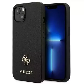 Etui Guess GUHCP13SPS4MK für Apple iPhone 13 Mini 5,4" Czarny/Black Hardcase Saffiano 4G Small Metal Logo