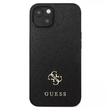 Etui Guess GUHCP13SPS4MK für Apple iPhone 13 Mini 5,4" Czarny/Black Hardcase Saffiano 4G Small Metal Logo