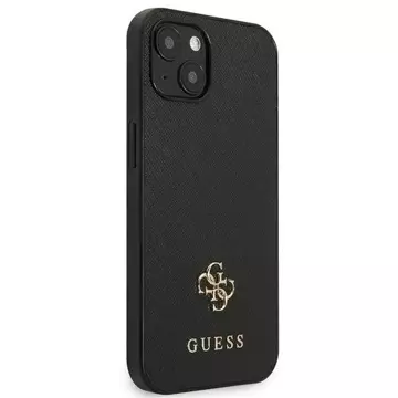 Etui Guess GUHCP13SPS4MK für Apple iPhone 13 Mini 5,4" Czarny/Black Hardcase Saffiano 4G Small Metal Logo