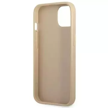 Etui Guess GUHCP14MPSATLE für Apple iPhone 14 Plus 6,7" beżowy/beige Hardcase SaffianoTriangle Logo