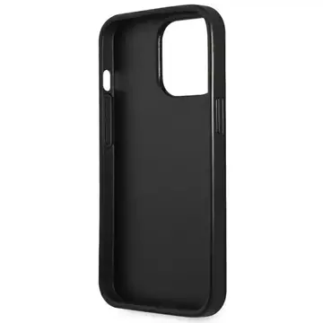 Etui Guess GUHCP14XPSATLK für Apple iPhone 14 Pro Max 6,7" Czarny/Black Hardcase SaffianoTriangle Logo