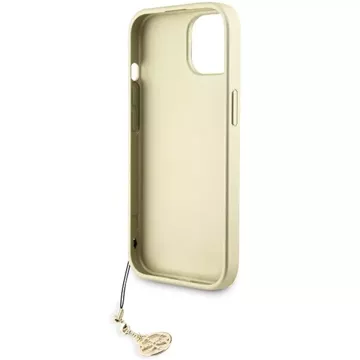 Etui Guess GUHCP15SGF4GGR für iPhone 15 6,1" szary/grey hardcase 4G Charms Collection