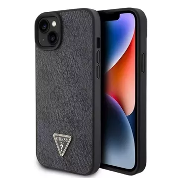 Etui Guess GUHCP15SP4TDPK für iPhone 15 6,1" czarny/schwarz Hardcase Leder 4G Diamond Triangle