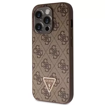 Etui Guess GUHCP15XP4TDSCPW für iPhone 15 Pro Max 6,7" braun/braun Hardcase Crossbody 4G Metal Logo