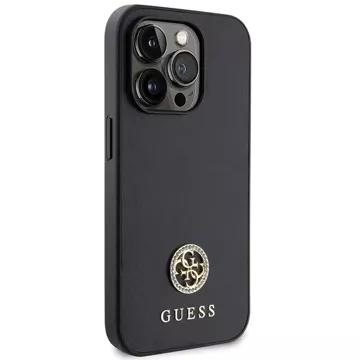 Etui Guess GUHCP15XPS4DGPK für iPhone 15 Pro Max 6,7" czarny/black hardcase Strass Metal Logo