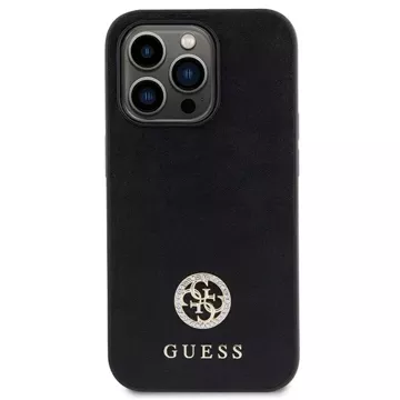 Etui Guess GUHCP15XPS4DGPK für iPhone 15 Pro Max 6,7" czarny/black hardcase Strass Metal Logo