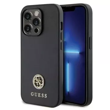 Etui Guess GUHCP15XPS4DGPK für iPhone 15 Pro Max 6,7" czarny/black hardcase Strass Metal Logo