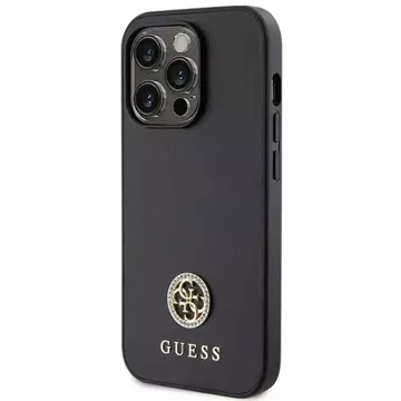 Etui Guess GUHCP15XPS4DGPK für iPhone 15 Pro Max 6,7" czarny/black hardcase Strass Metal Logo