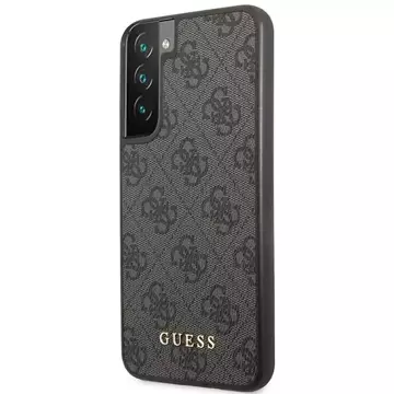 Etui Guess GUHCS23MG4GFGR für Samsung Galaxy S23 Plus S916 szary/grey hardcase 4G Metal Gold Logo